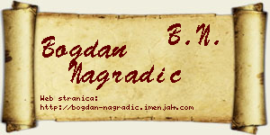 Bogdan Nagradić vizit kartica